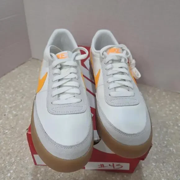 Nike Killshot 2 LeatherSail Laser Orange Gum White/Yellow Sneakers Men's S 9